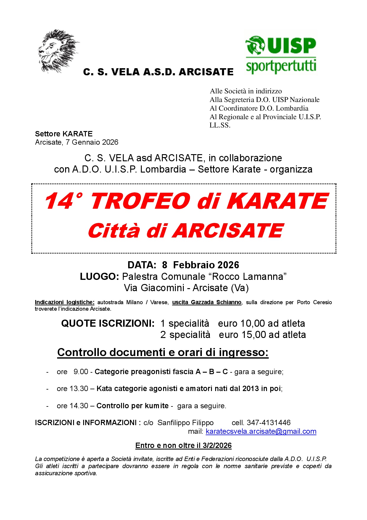 volantino 14 Trofeo Arcisate 0001